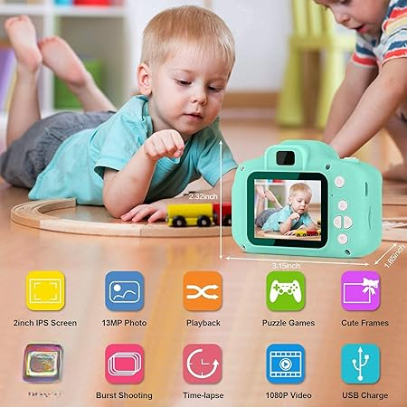 Kids Mini Digital Camera – Photo & Video Recording Toy with Games for Boys & Girls